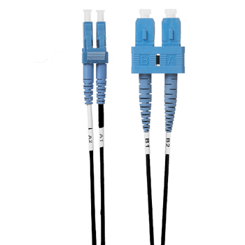 4Cabling 1.5m LC-SC OS1 / OS2 Singlemode Fibre Optic Cable - Black Main Product Image