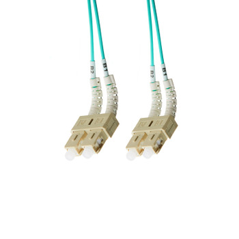 4Cabling 1m SC-SC Flexi Boot OM4 Multimode Fibre Optic Duplex Patch Leads Main Product Image