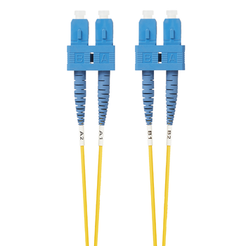 4Cabling 1.5m SC-SC OS1 / OS2 Singlemode Fibre Optic Cable  - Yellow Main Product Image