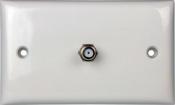 4Cabling Wall plate with Single F-Type Connector  Main Product Image