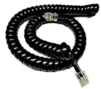 4Cabling 3m Handset Curly Cord 4P4C BLACK Main Product Image