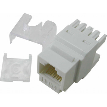 4Cabling CAT5E RJ45 Keystone Jack. 10 pack. White Main Product Image