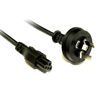 4Cabling IEC C5 Clover Leaf Style Appliance Power Cable Black 2M Main Product Image