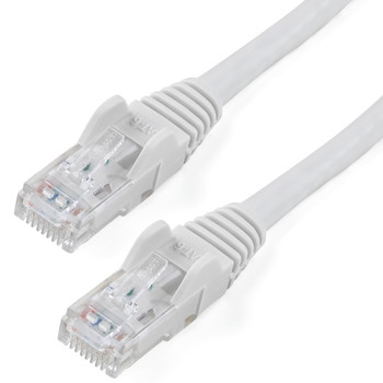 StarTech 15m CAT6 Ethernet Cable - White CAT 6 Gigabit Ethernet Wire -650MHz 100W PoE Main Product Image