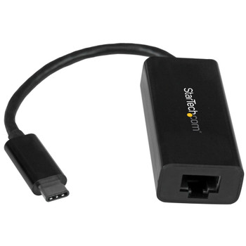 StarTech USB-C to Gigabit Ethernet Adapter - Black Main Product Image