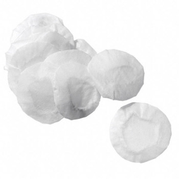 EPOS | Sennheiser Hygienic soft cotton white cover for leatherette or foam ear pads. PACK OF TEN PADS Main Product Image