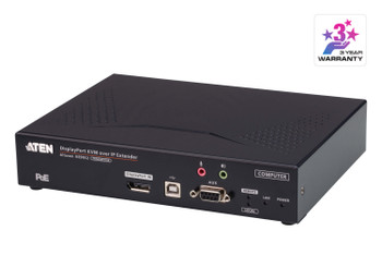 Aten 4K DP Single Display KVM over IP Transmitter with Power over Ethernet, power adapter not included Main Product Image