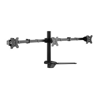 Brateck Triple Free Standing Monitors Affordable Steel Articulating Monitor Stand Fit Most 17in-27in Monitors Up to 7kg per screen VESA 75x75/100x100 Main Product Image