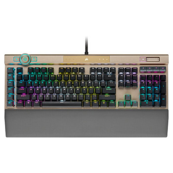 Corsair K100 RGB Optical Mechanical Gaming Keyboard - Midnight Gold Main Product Image