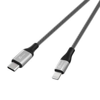 J5Create JLC15B USB-C to Lightning Cable 120cm - For use with Apple Compatible devices Apple MFi-Certified Main Product Image