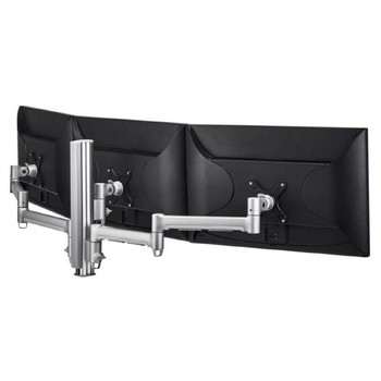 Atdec AWM Triple monitor arm solution - 710mm - 130mm articulating arms - 400mm post - bolt - black Main Product Image
