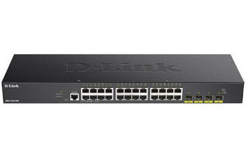 D-Link 28-Port Gigabit Smart Managed Switch with 24 RJ45 and 4 SFP+ 10G Ports Main Product Image