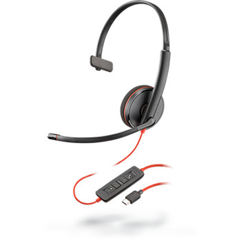 Poly Blackwire 3210 UC Mono Corded Headset - USB-C Main Product Image