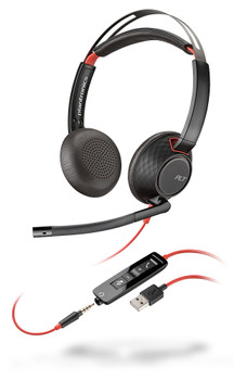 Poly Blackwire 5210 UC Stereo Corded Headset - 3.5mm & USB-A Main Product Image