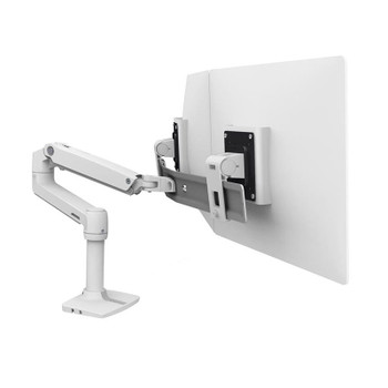 Ergotron LX Desk Dual Monitor Direct Arm Mount - White Product Image 2