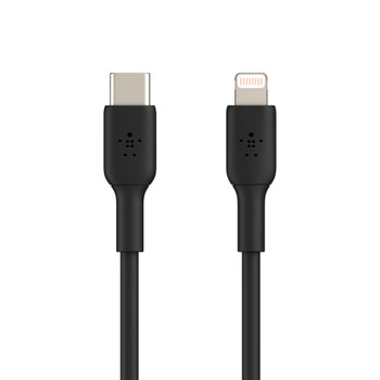 Belkin BOOST↑CHARGE USB-C to Lightning Cable (1m / 3.3ft) - Black (CAA003bt1MBK) - Fast Charge Compatible - Tested to withstand 8,000+ bends Product Image 2
