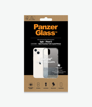 PanzerGlass ClearCase Apple iPhone 13 - ClearCase (0313) - Scratch resistance - Anti-Yellowing - Weather resistant - Compatible with wireless charging Main Product Image
