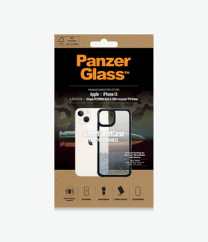 PanzerGlass SilverBullet Case for Apple iPhone 13 - ClearCase (0319) - Slim - Yet rugged - Scratch Resistance - Compatible with wireless charging Main Product Image