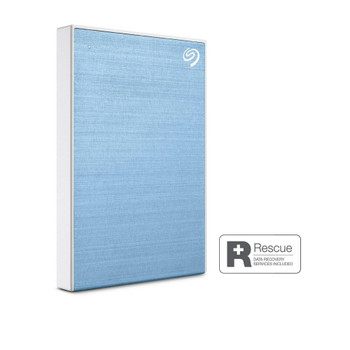 Seagate One Touch With Password 4TB External Portable Hard Drive - Light Blue Main Product Image