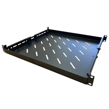 LDR Adjustable 1U Shelf Recommended For 19in 445mm to 800mm Deep Racks - Black Metal Construction Main Product Image