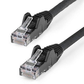StarTech 1m CAT6 Ethernet Cable - LSZH (Low Smoke Zero Halogen) - 10 Gigabit 650MHz 100W PoE RJ45 10GbE UTP Network Patch Cord Snagless with Strain Relief - Black - CAT 6 - ETL Verified - 24AWG Main Product Image