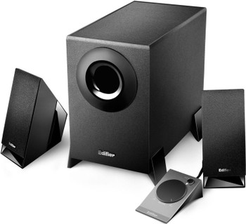 Edifier M1360 2.1 Multimedia Speakers - 3.5mm AUX/4INCH Subwoofer/Remote/RCA Remote Control input Black Main Product Image