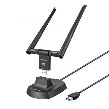 Simplecom NW811 AX1800 Dual Band Wi-Fi 6 USB Adapter with Antennas Main Product Image