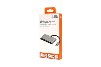 Klik USB-C Hub with 2 x USB-C + 2 x USB-A 3.0 Ports Product Image 2