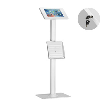 Brateck Anti-Theft Table Floor Stand with Catalogue Holder/Bolt Down Base Main Product Image