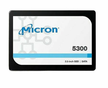 Micron 5300 PRO 480GB 2.5in SATA SSD 540R/410W MB/s 85K/36K IOPS 1324TBW 1.5DWPD 3M hrs MTTF AES 256-bit encryption Server Data Centre 5yrs Main Product Image