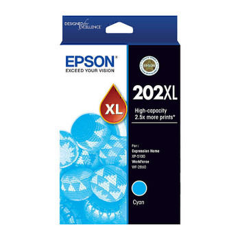 Epson 202XL Cyan Ink Cart Main Product Image