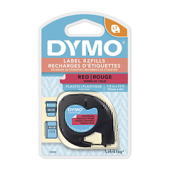 Dymo LT Plastic 12mm x 4m Red Main Product Image