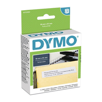 Dymo LW 19mm x 51mm White Main Product Image