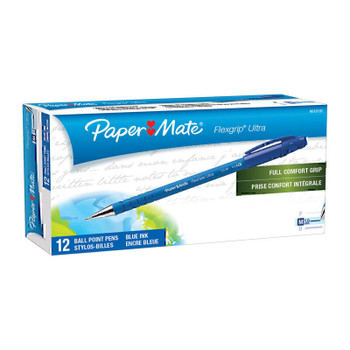 Paper Mate Flex Grip BP 1.0mm Blu Bx12 Main Product Image