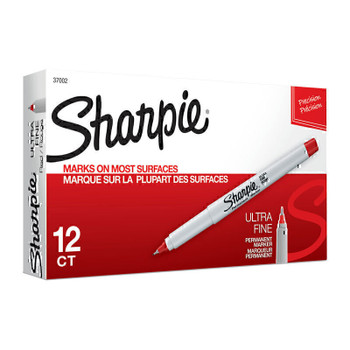 Sharpie Ultra FP Perm Mrkr Red Bx12 Main Product Image