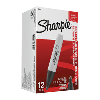 Sharpie Ch Tip Perm Marker Blk Bx12 Product Image 2