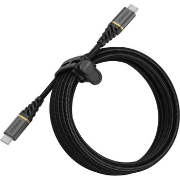 Otterbox USB-C to USB-C - Power Delivery Rugged Cable 3m - Glamour Black - Black Main Product Image