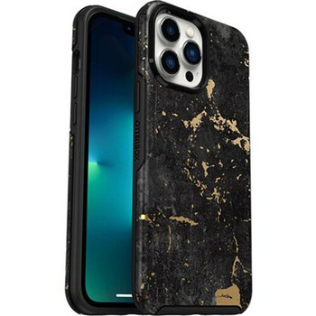 OtterBox Apple iPhone 13 Pro Max Symmetry Series Antimicrobial Case - Enigma Graphic (Black/Gold) (77-83580) - 3X Military Standard Drop Protection Main Product Image