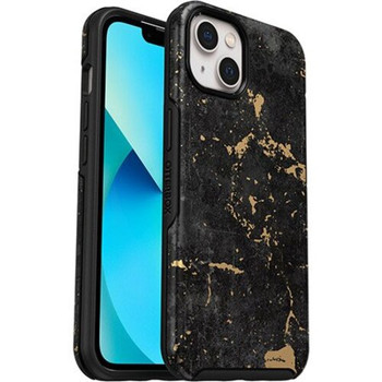 OtterBox Apple iPhone 13 Symmetry Series Antimicrobial Case - Enigma Graphic (Black/Gold) (77-85373) - 3X Military Standard Drop Protection Main Product Image
