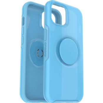 OtterBox Apple iPhone 14 Otter + Pop Symmetry Series Antimicrobial Case - You Cyan This? (Blue) (77-89708) - 3X Military Standard Drop Protection Main Product Image