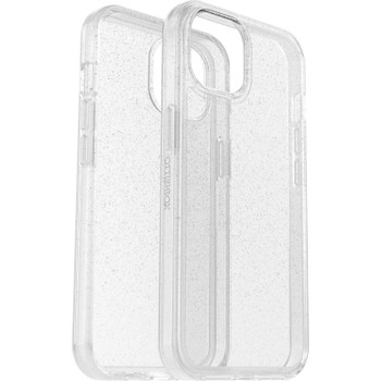 OtterBox Apple iPhone 14 Symmetry Series Clear Antimicrobial Case - Stardust (Clear Glitter) (77-88612) - 3X Military Standard Drop Protection Main Product Image