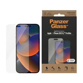 PanzerGlass Apple iPhone 14 Pro Max Screen Protector Classic Fit - (2770) - AntiBacterial - Scratch Resistant - Shock Absorbing Main Product Image