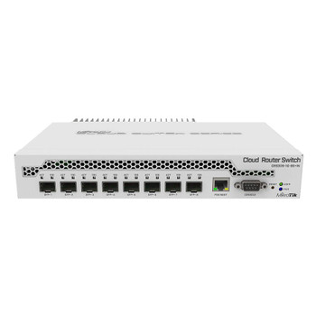 MikroTik CRS309-1G-8S+IN 8 SFP+ and 1Gigabit Ethernet Ports POE and DC Input Rack Kit Included Main Product Image