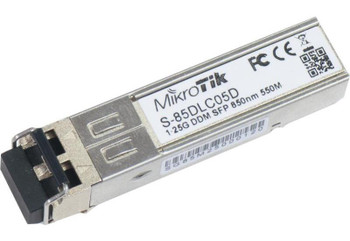 MikroTik S-85DLC05D SFP module 1.25G MM 550m 850nm Main Product Image