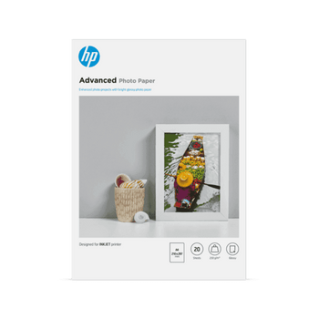 HP Advanced A4 20Sht Fsc Photo Paper Main Product Image