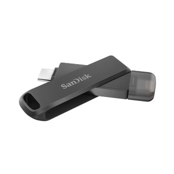 SanDisk Ixpand Flash Drive Luxe - Sdix70N 128GB - Black - Ios/Android - Lightning And Type C USB3.1 - 2Y Main Product Image