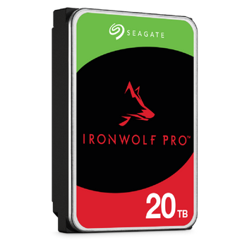 Seagate Ironwolf Pro - NAS - 3.5in HDD - 20TB - Sata 6GB/S - 7200Rpm - 256Mb Cache - 5 Years Or 2.5M Hours Mtbf Warranty Main Product Image