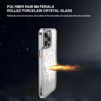 Phonix Apple iPhone 14 Max Clear Rock Hard Case with MagSafe - (CJK1467M) - Non - Slip Coating - Created from Strong and Durable Material - Ultra - thin Product Image 2