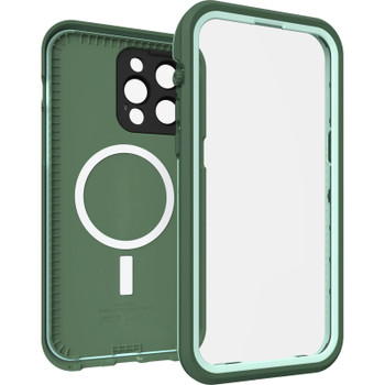 OtterBox Apple iPhone 14 Pro Max FRE Series Case for Magsafe - Dauntless (Green) (77 - 90176) - 5x Military Standard Drop Protection - WaterProof Main Product Image