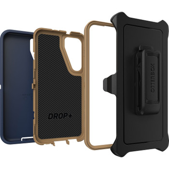 OtterBox Defender Samsung Galaxy S23+ 5G (6.6in) Case Blue Suede Shoes - (77 - 91032) - 4X Military Standard Drop Protection - Multi - Layer - Included Holster Main Product Image